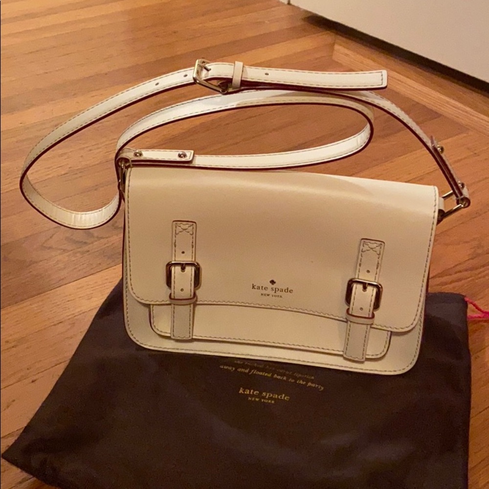 Kate Spade White Leather Crossbody Bag - NWOT